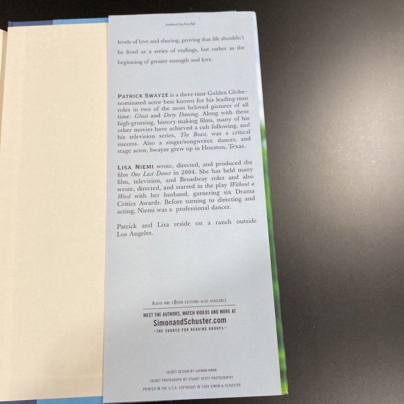 The Time of My Life by Patrick Swayze & Loss Niemi - Hardcover Novel - Picture 5 of 9